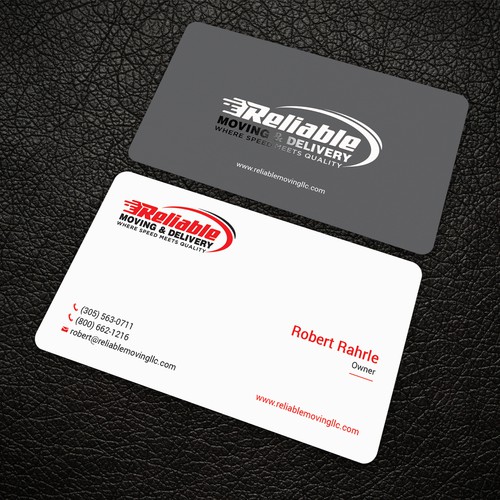 Business Card Design for Moving Company-ontwerp door ™SF_Design™