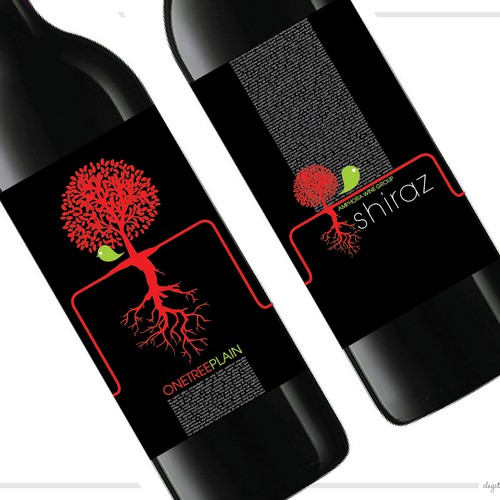 One Tree Plain wine label Réalisé par ilegit616