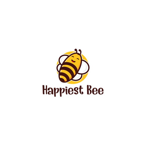 Design a cute, happy logo for Happiest Bee. Design réalisé par Hendrikk7