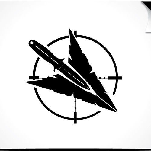 Simple logo design for combat & survival magazine