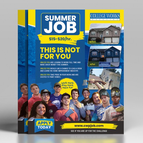 Summer Job Full Page Magazine Ad Design by Maximillian