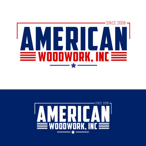 Design American Woodwork news a new logo di GeorgioDesigns