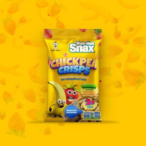 Packaging Design - Healthy Snack for Kids Design by A2Z ♈︎BRANDING♈︎©