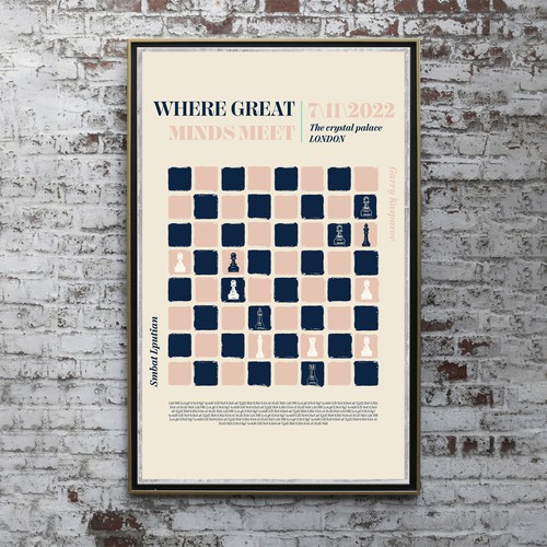 Chess poster theme Design by Halime