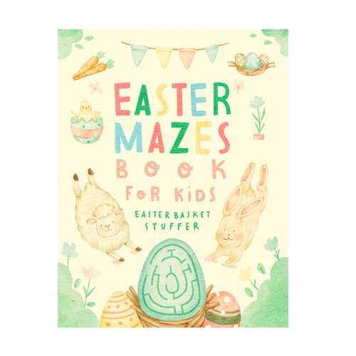 Book Cover For Easter Activity Book for Kids (Buchcover für Ostern) Design by jiah.z