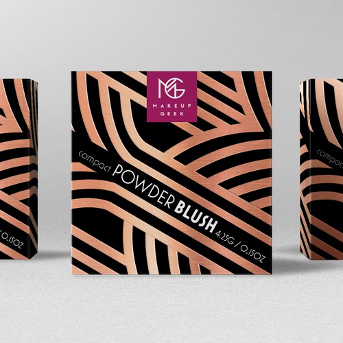 Makeup Geek Blush Box w/ Art Deco Influences Design by bcra