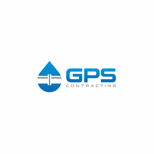 GPS Logo-Sewer and Water Contractor Diseño de DigitArte