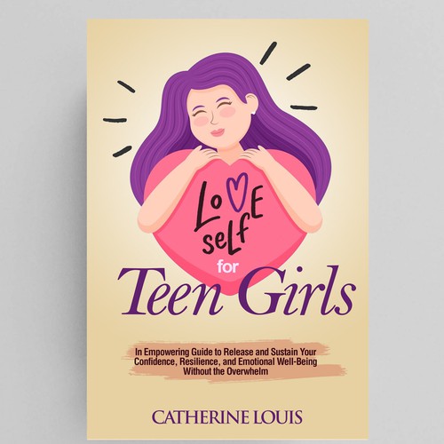 colorful cover to appeal to teen girls and their self-esteem Design by COMGUYZ