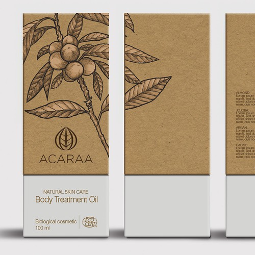 Creative Packaging Design for Natural Cosmetic Line Design by sapienpack