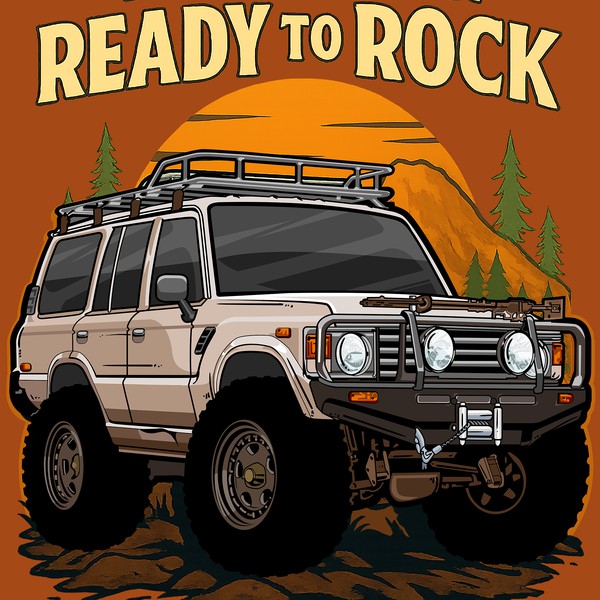 Design by ⭐ the bugz ⭐ titled "Land Cruiser Cartoon"