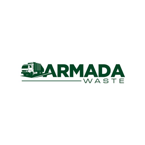 National environmental brand armada waste logo Logo design