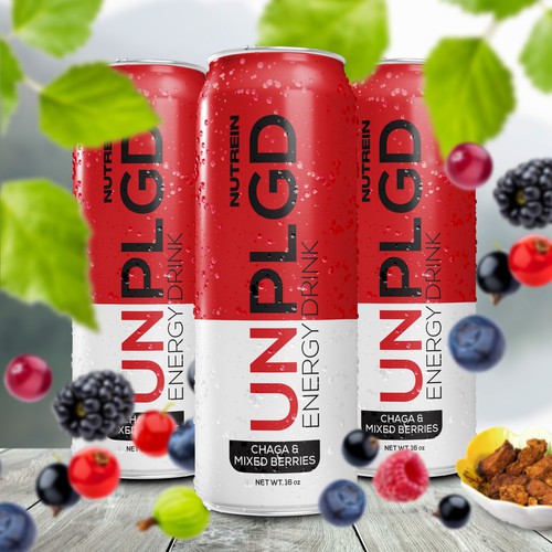 NEW ENERGY DRINK Design by Aleina Co.