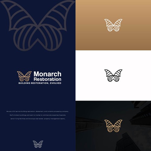 Design a modern clean logo package for a restoration company Design by Danny A