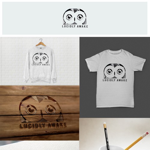 COOL, INTELLIGENT & SIMPLE OWL LOGO DESIGN FOR CLOTHING LINE + LUCIDLY AWAKE!! Design by Turaiphie