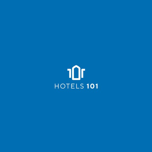 Create a logo for a podcast called - Hotels 101 - incorporate a hotel in the logo Design by Pixio