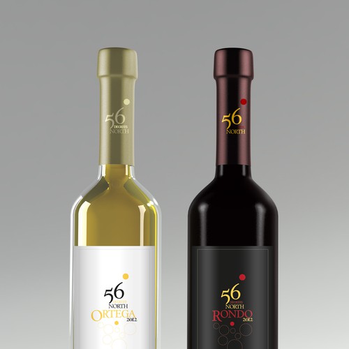 Wine label for new wine series for Guldbæk Vingård Diseño de el_fraile