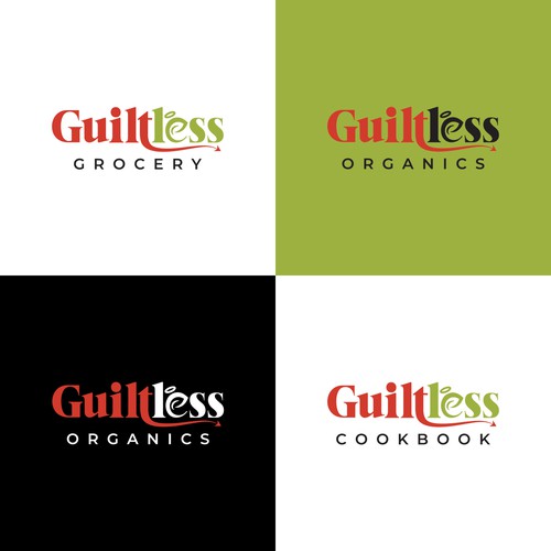 Simple Guiltless Grocery logo for healthy e-commerce store Design by saki-lapuff