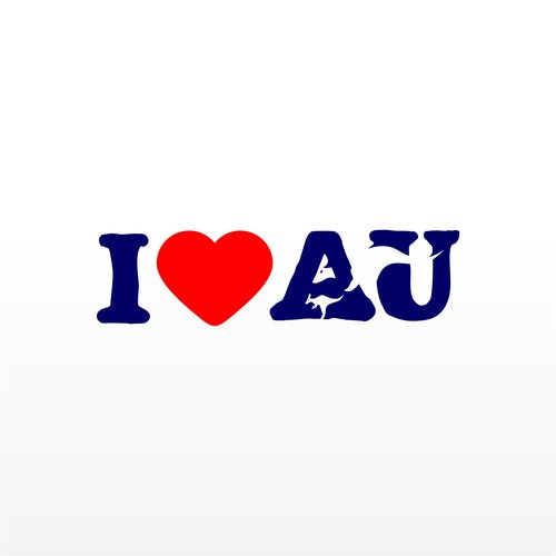 I Love Au Logo to appeal tourists and locals alike Design by AdiGun