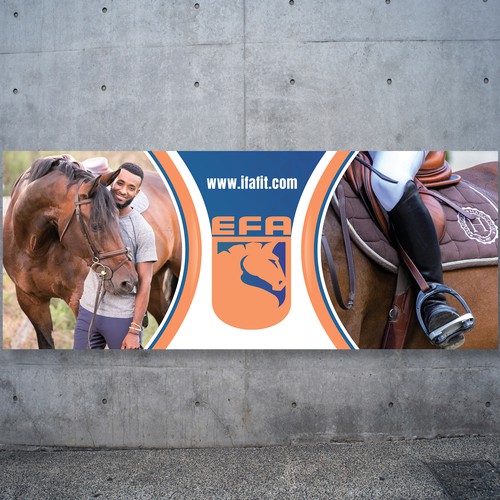 We need an amazingly classic and timeless banner for equestrian fitness academy Design by Dzhafir