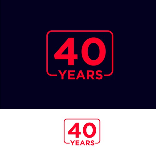 Looking for a modern, expressive 40 years jubilee logo Design by Ideaplane Studio