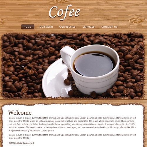1-3 Page Website Template Design von Johncreative