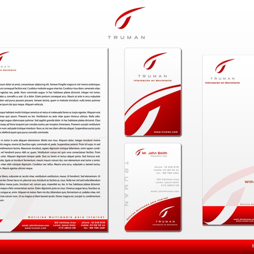 Stationary for online video news agency. Logo is provided Design von Musafir