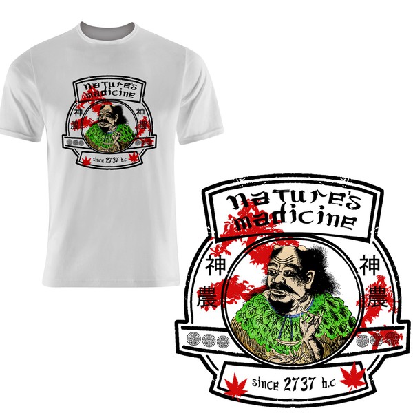 Design by sonjaya99 titled "Nature's Medicine Shirt"