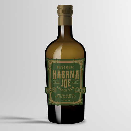 Handmade Spiced Rum Label design Design by qsketch2