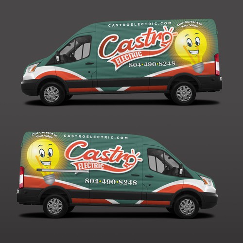 Van wrap For Electrical business! | Guaranteed | Quick Choice Making | Few revisions Design by Priyo