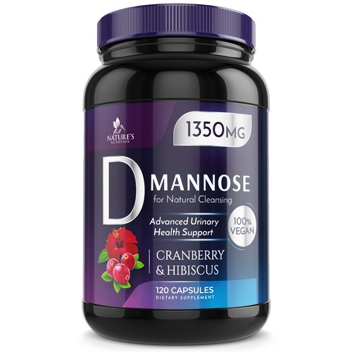 Colorful D-Mannose Design Needed for Nature's Nutrition Design réalisé par Wfemme