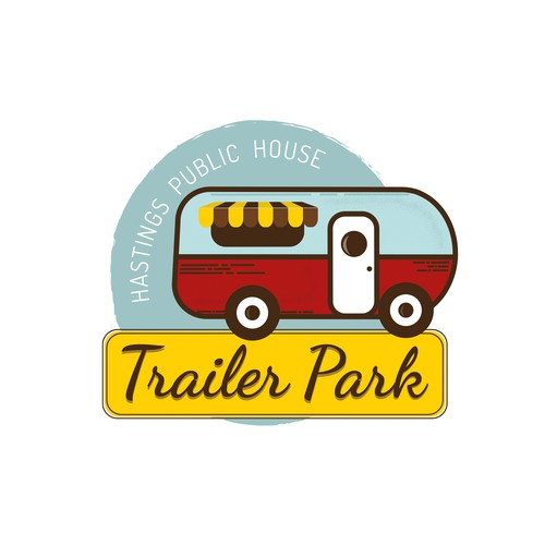 Retro Food Trailer logo needed😁 Design by Ksenia Tryniak