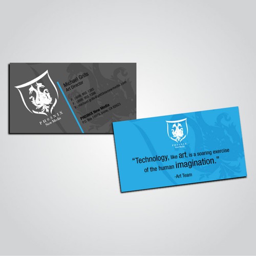 Business cards for a video game company! Stationery contest