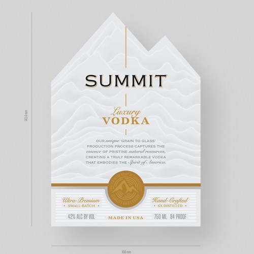 Luxury Vodka label/packaging Design by Renata_Costa