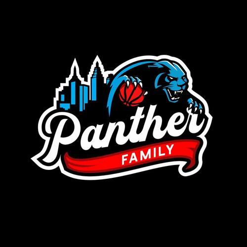 Basketball Logo for Team 'Panther Family' - Your Winning Logo Featured on Major Sports Network Design réalisé par Normans