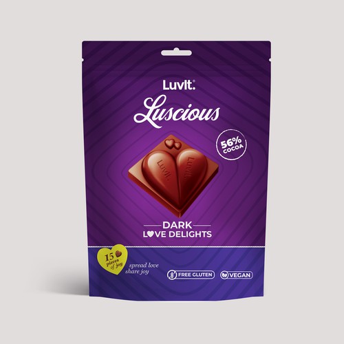 Design a standout label for a Premium Chocolate Homepack Design réalisé par Design Studio72