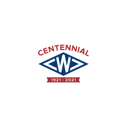 Design Centennial Anniversary Logo por hwa_dsgn