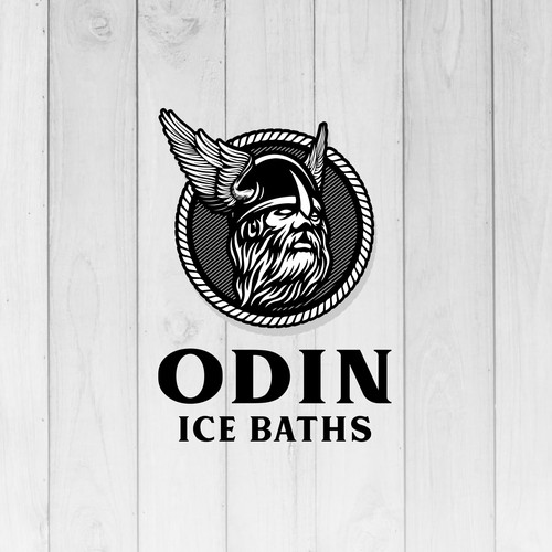 Nordic themed logo for cedar ice baths-ontwerp door Orn DESIGN