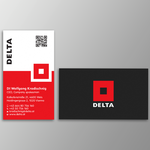 DELTA Business Card Relaunch Design réalisé par Design sp