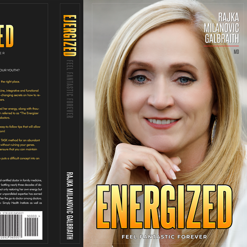 Design a New York Times Bestseller E-book and book cover for my book: Energized Design by Max63