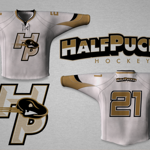 Logo for hockey team jersey - funny / creative - team name 'half