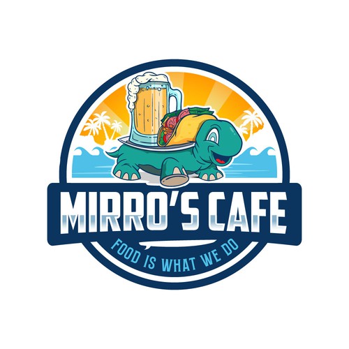 Design a vibrant logo for an awesome beach cafe Design by AlarArtStudio™