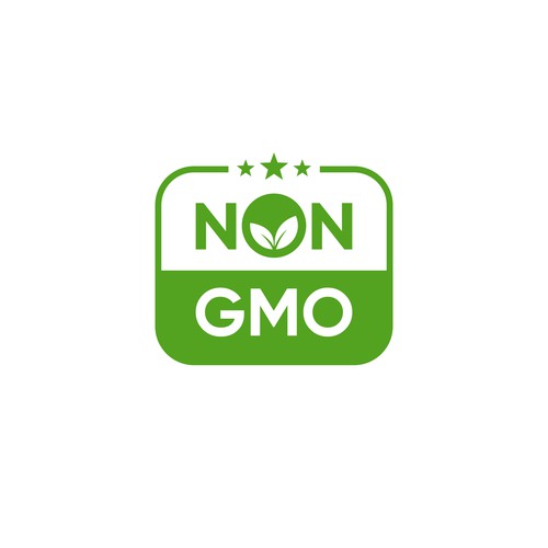 Food Packaging NON-GMO Logo-ontwerp door Midas™ Studio`s