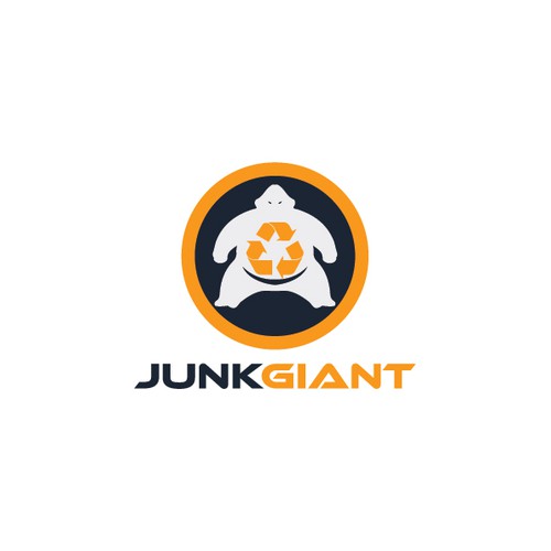 Create a modern, eye-catching logo for junk removal company Junk Giant. Design by White Stories