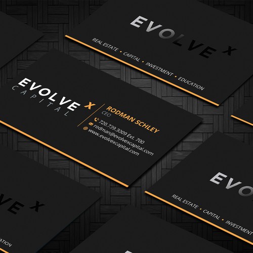 Design a Powerful Business Card to Bring EvolveX Capital to Life! Design by Design"Glory"
