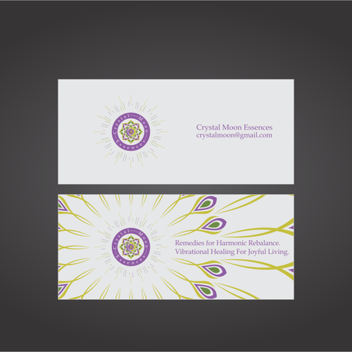 Logo for Crystal Moon Essences - remedies for harmonic rebalance and well-being Design by Armando de Oliveira