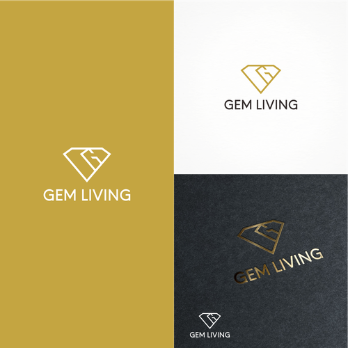 Geometrical, minimalist, modern brand design for Gem Living Design by sellyan