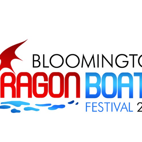 logo for Bloomington Dragon Boat Festival Design by shyne33