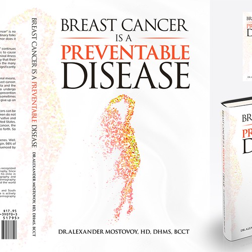 Create a catchy book cover for Breast Cancer Is A Preventable Disease Design by Cover Belle