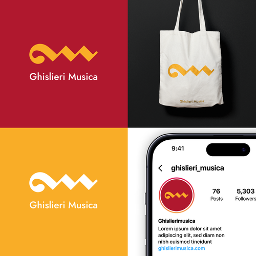 "Ghislierimusica cerca un logo rappresentativo" winning Logo design