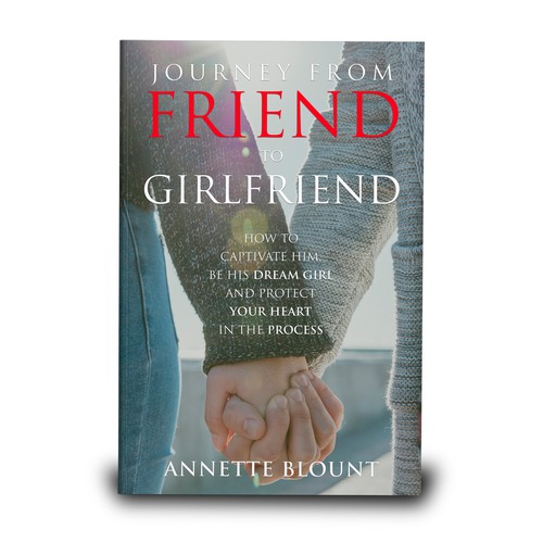 Design a book cover that is fun and playful to help single women experience love beyond friendship Design by TopHills